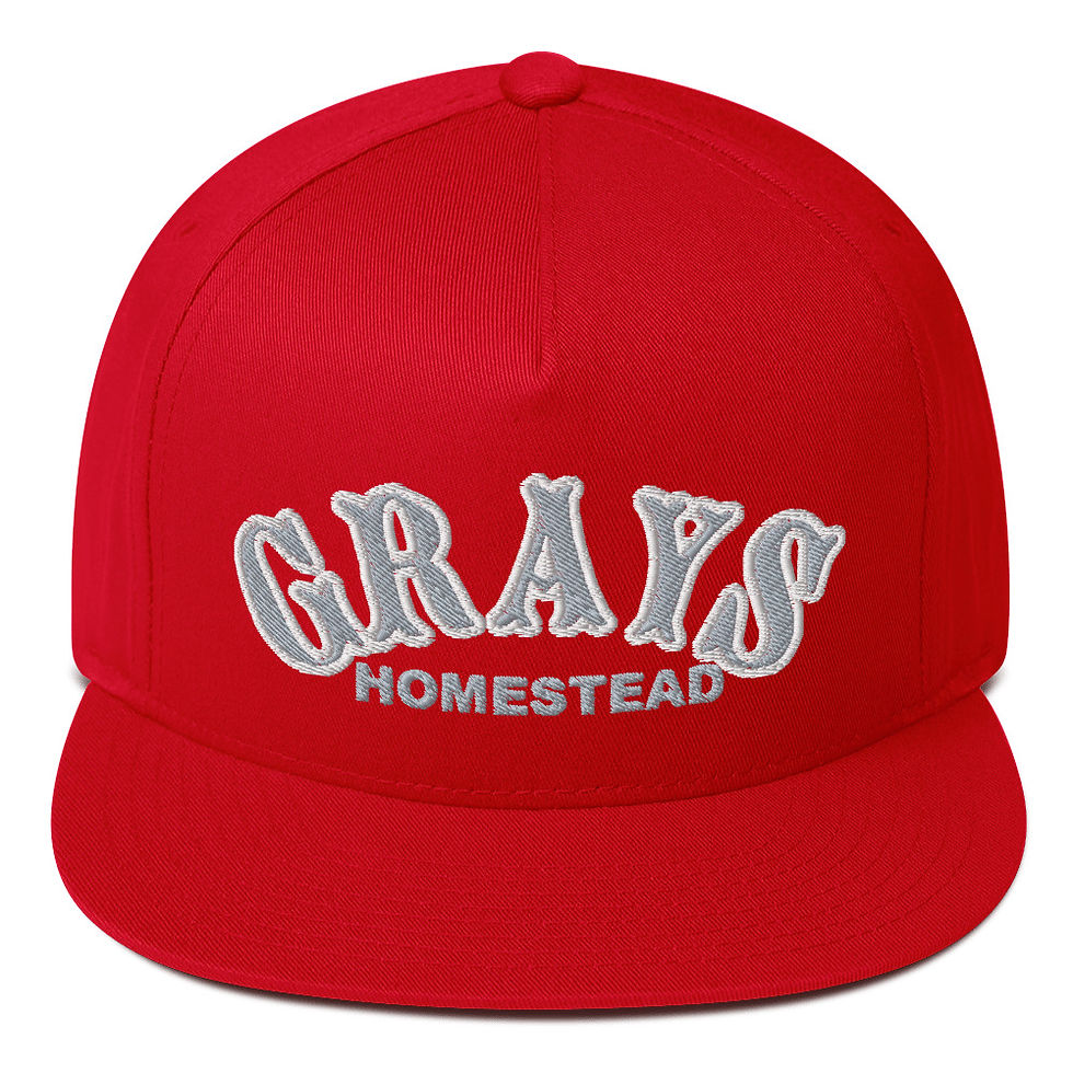 Thumbnail: Negro League Homestead Grays Flat Bill Cap