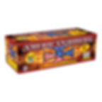American Riders 500 Gram fireworks cake — 53 shot repeater with patriotic red, white, and blue aerial effects