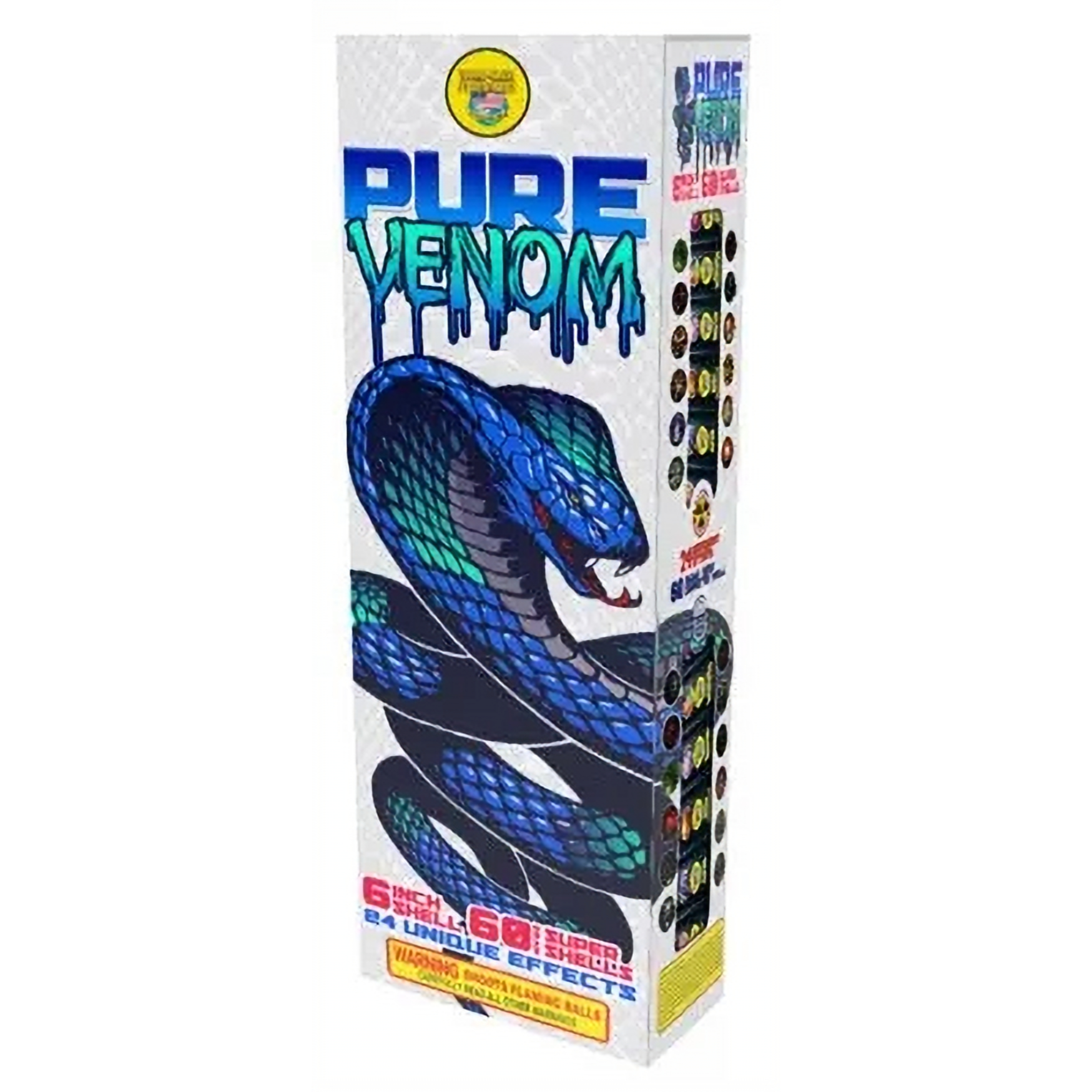 Pure Venom 60g Artillery Shells – 24 Spectacular Effects