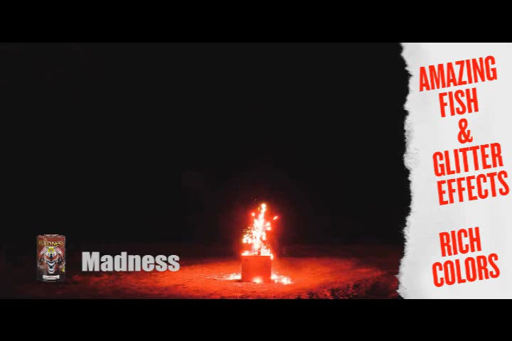 Thumbnail: Watch Madness from World Class fireworks, a fountain fireworks video.