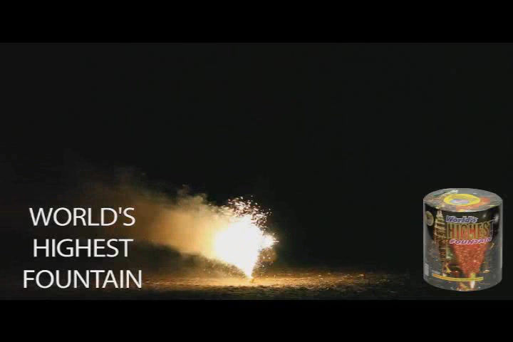 Miniatura: Check out the World's Highest Fountain fireworks video.