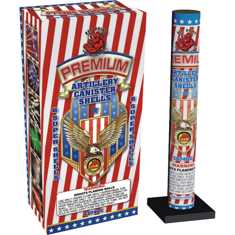 Premium Artillery Canister Shells by Red Rhino