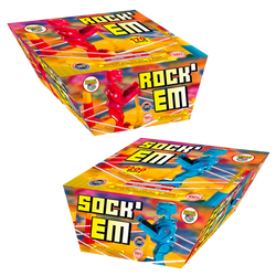 Rock Em Sock Em Shot Cake