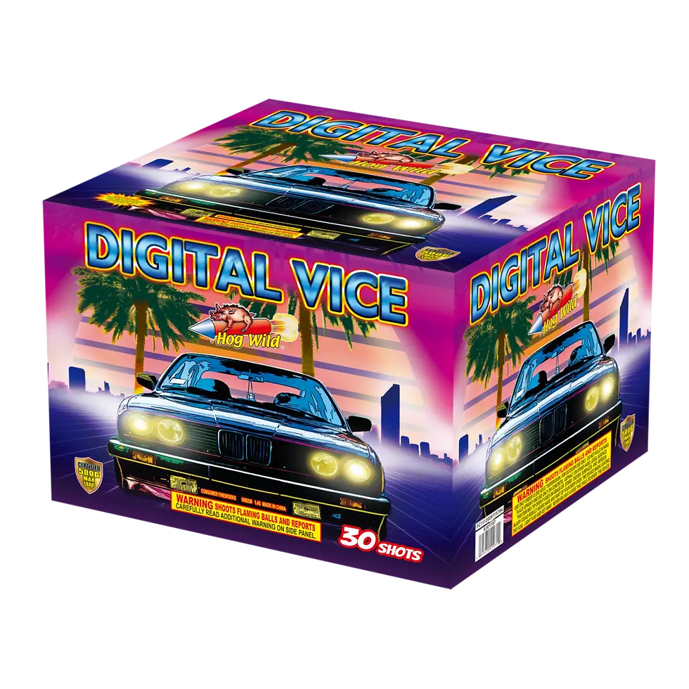 Digital Vice 30 Shot Fireworks Cake