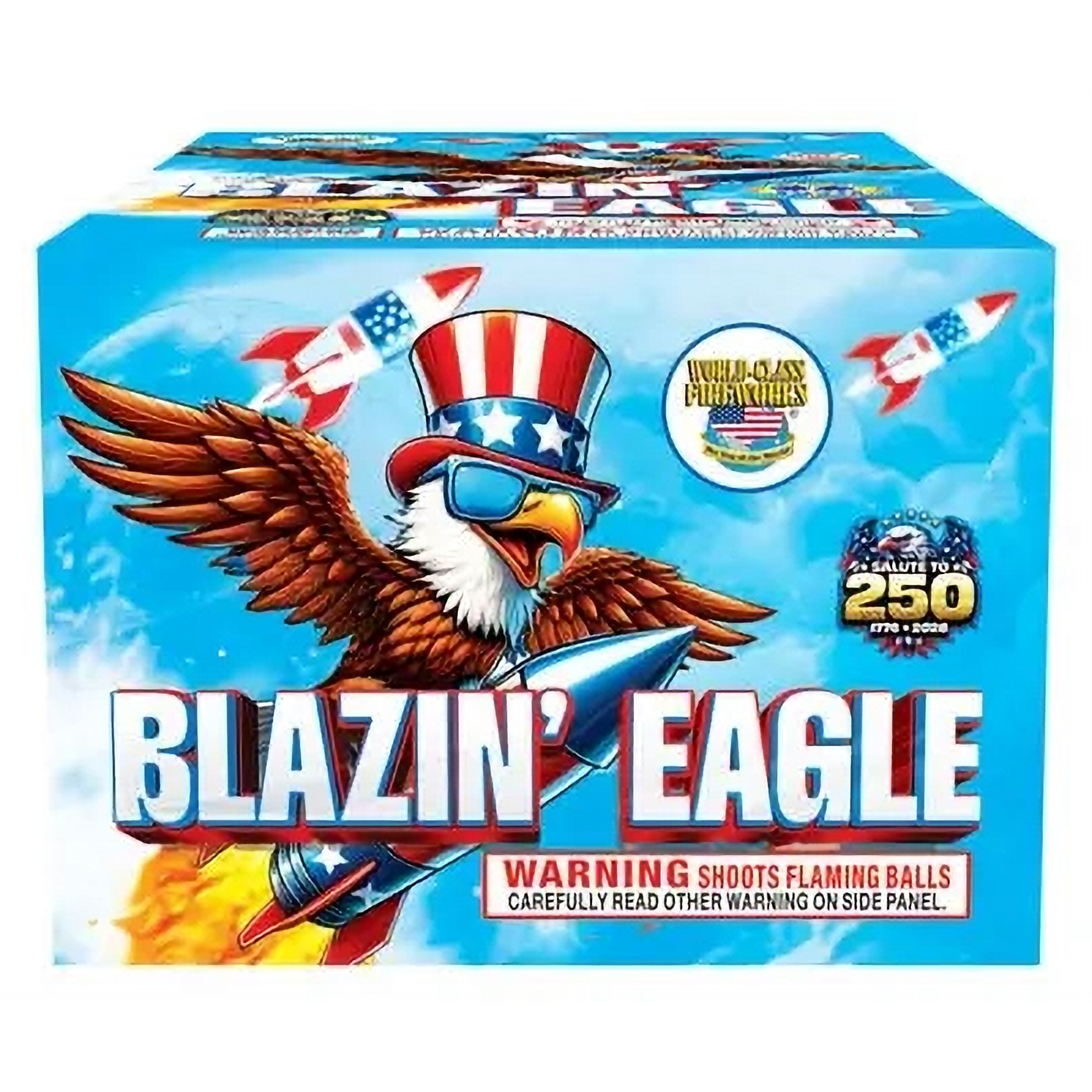 Blazin Eagle – 500 Gram Fireworks Cake (96 Shots, Finale Performance)