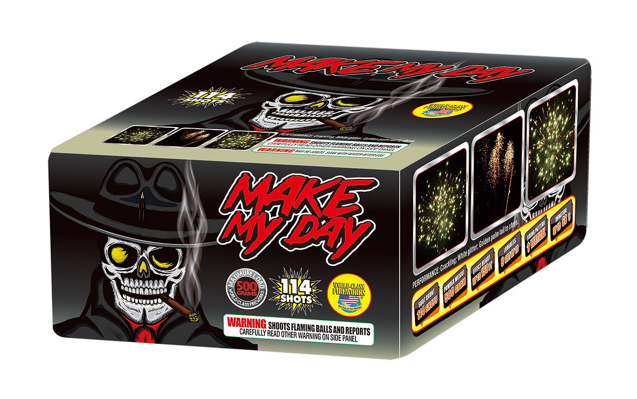 500g  Make My Day Fireworks Shot Cake