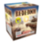 Ba Da Boom 20 shot 200 gram fireworks cake with large colorful aerial bursts