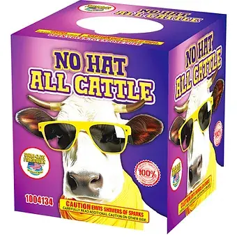 No Hat All Cattle Fireworks Shot Cake