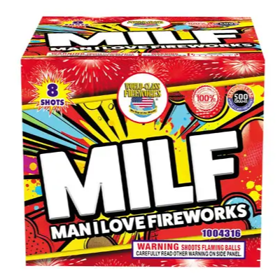 MILF 500 Gram 8-Shot Fireworks Cake