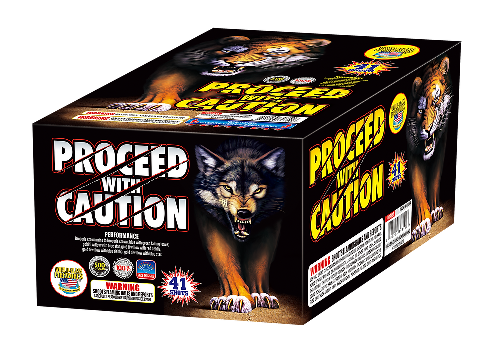Buy Proceed with Caution from the Fireworks Store Online.