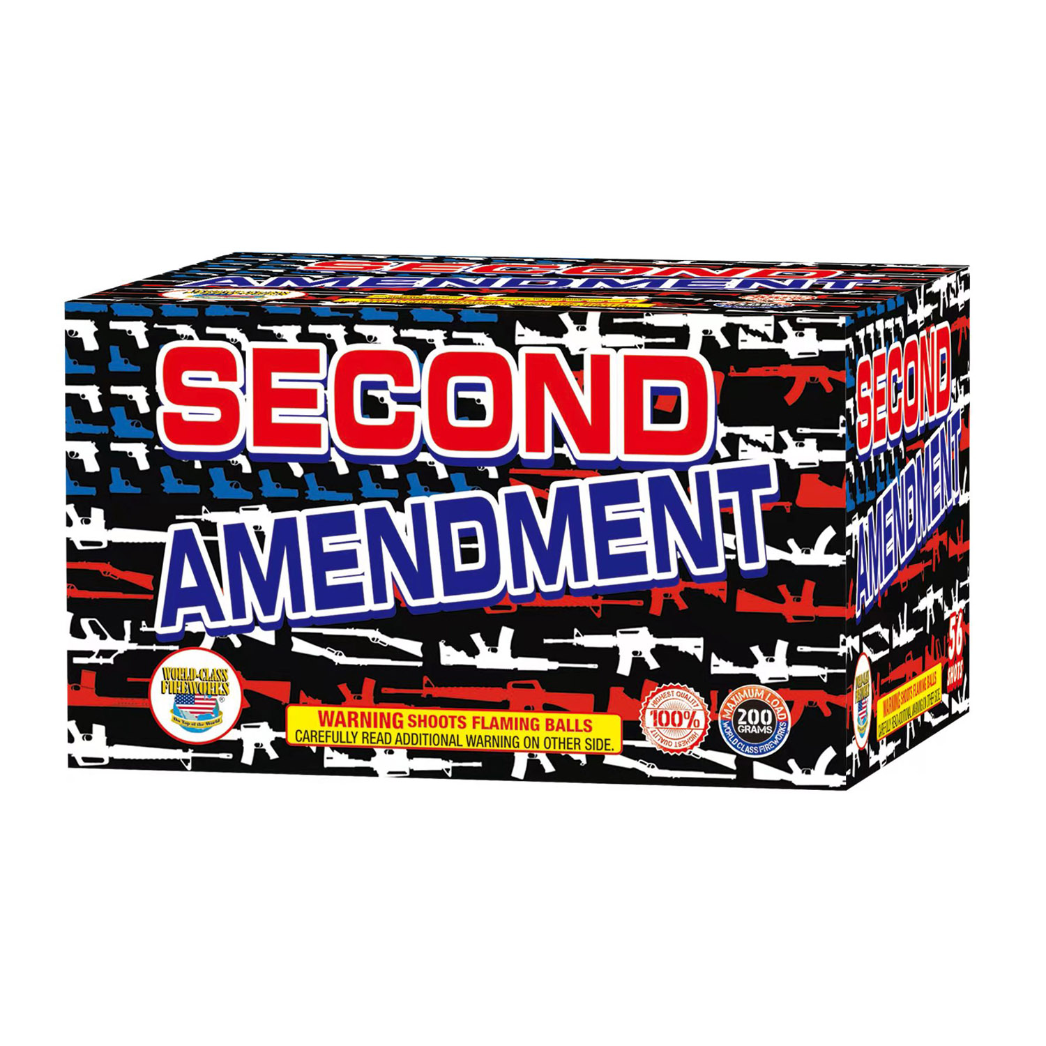 Second Amendment Fireworks Cake - 56 Shot 200 Gram