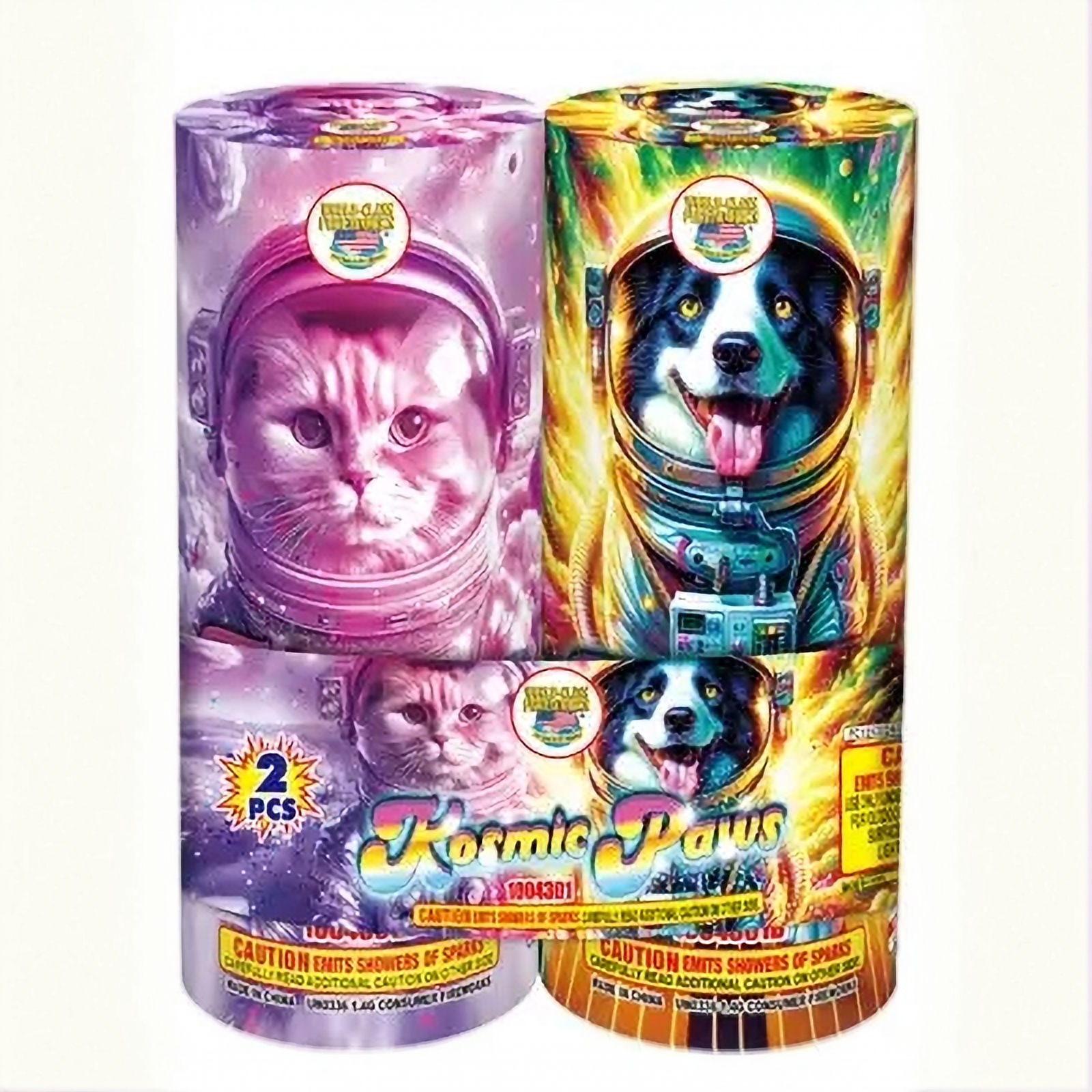 Kosmic Paws Fountain Fireworks