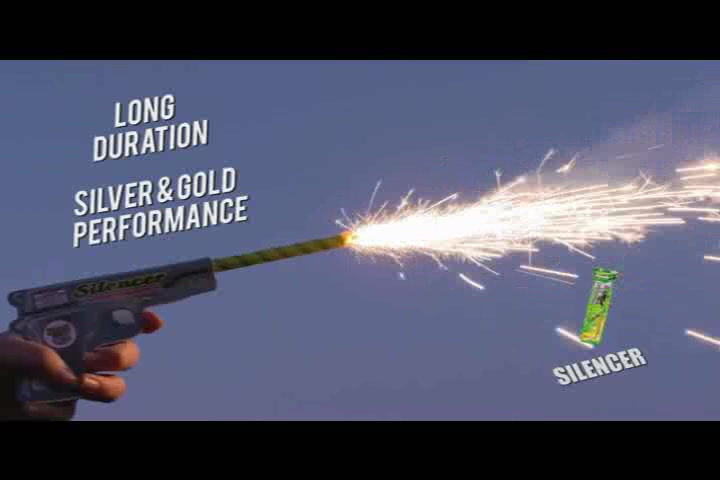 Thumbnail: Watch the Silencer hand held sparkler gun video.