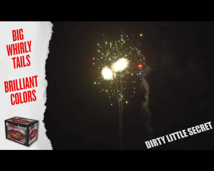 Thumbnail: Watch Dirty Little Secrets 500 Gram fireworks cake demo — 24 colorful sky-filling shots