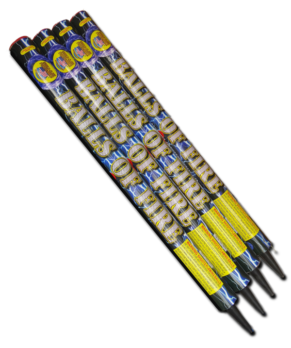 balls of fire fireworks candles
