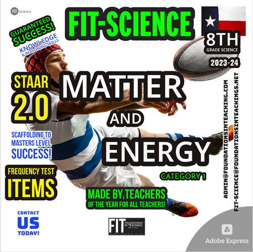 8th Grade Science ALL TEKS Cat 2 Force & Motion Frequency Tested Items ...