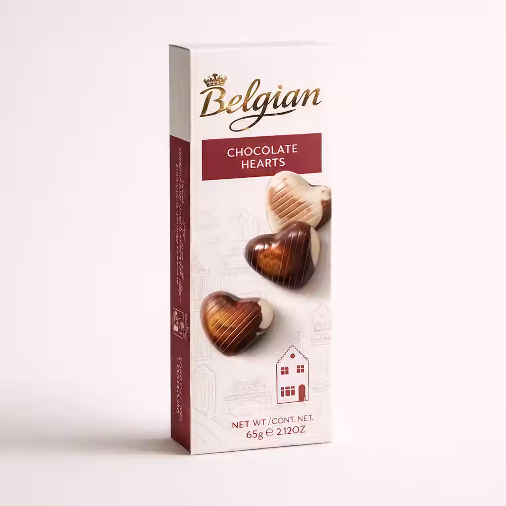 לבבות שוקולד בלגי