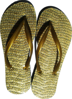 Sandalia Lantejola Flash Ouro