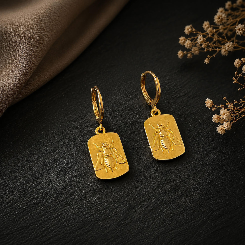 Antik Arı Küpe – 925 Ayar Gümüş