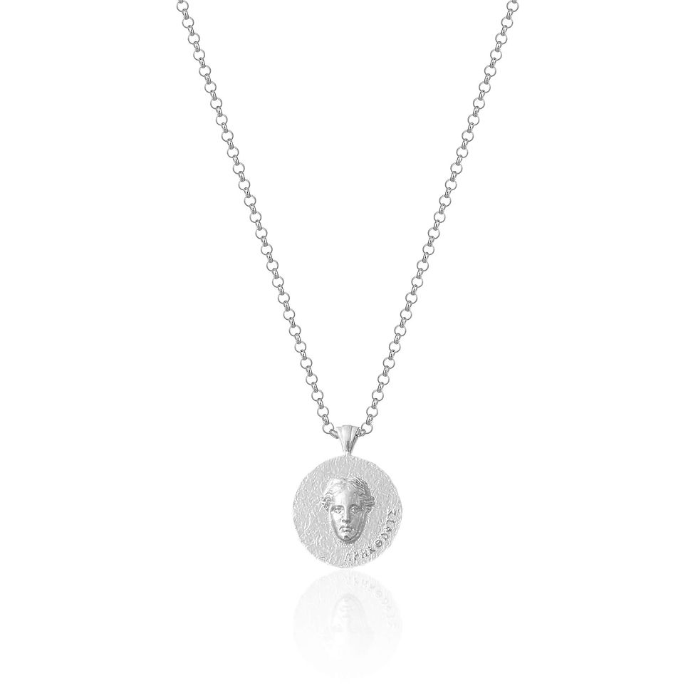 Thumbnail: Venus de Milo Silver Necklace - Ancient Greek Goddess of Love and Beauty