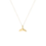 Whale Tail Large Silver Necklace – 925 Sterling Minimal Ocean Pendant