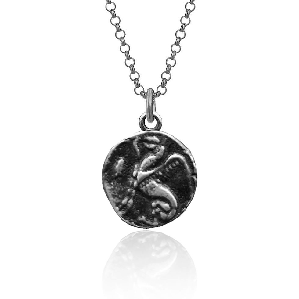 Pantikapaion Griffin Necklace – Ancient Greek Satyr & Griffin Coin Pendant