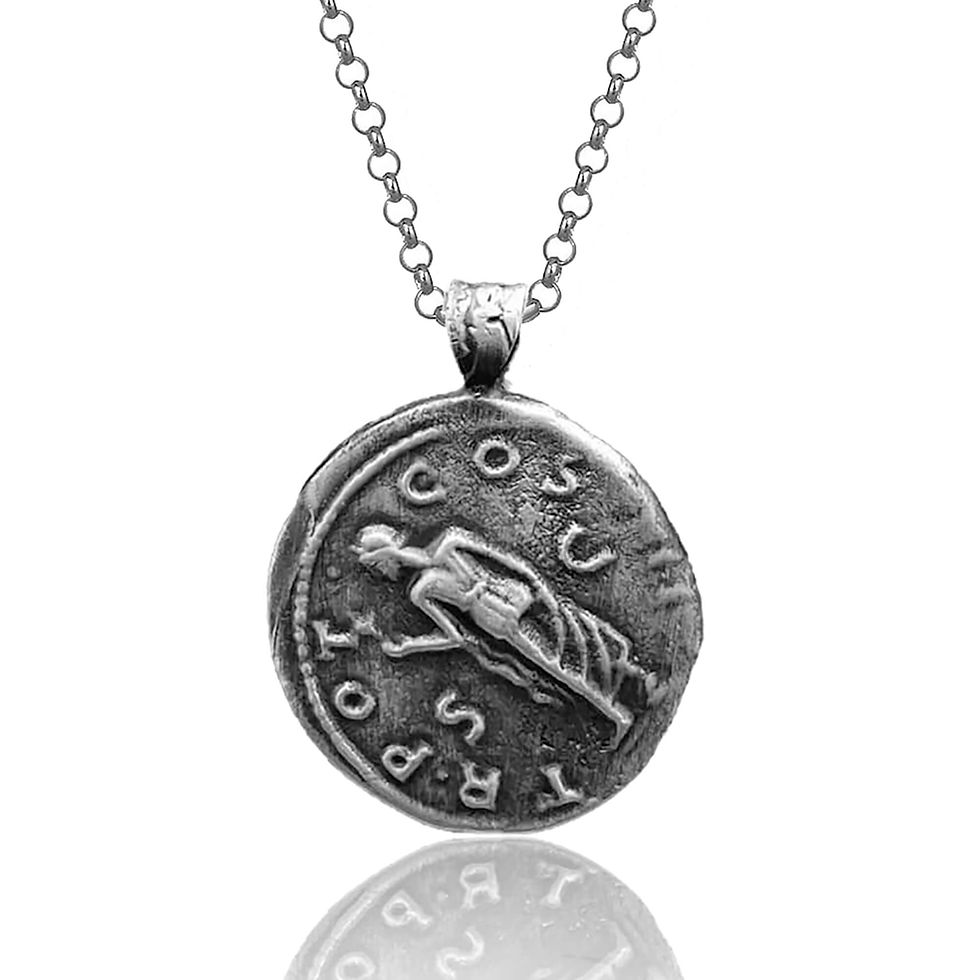 Silver Marcus Aurelius Necklace | Museum Quality Replica of an Ancient Coin