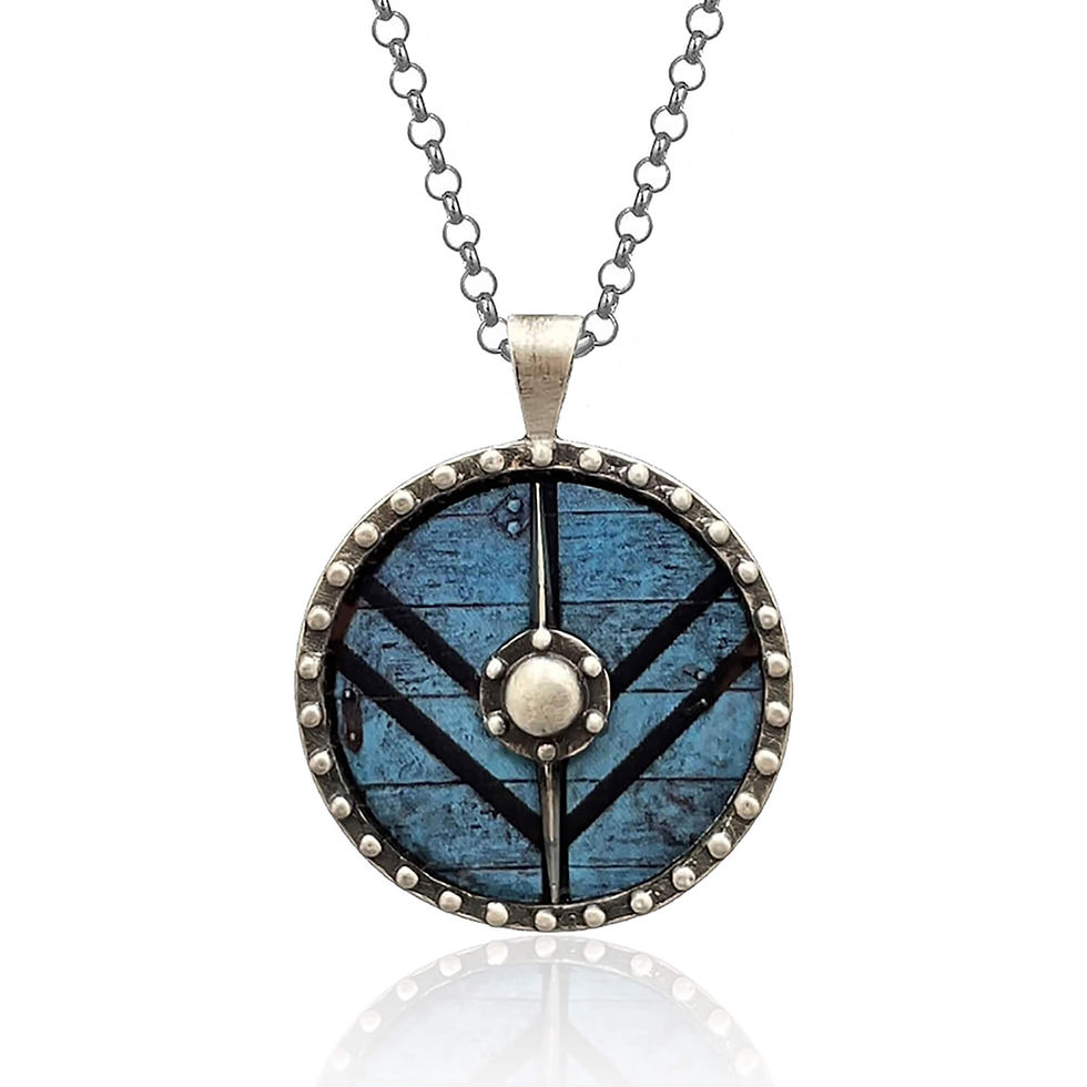 shield-maiden-necklace-oxidized-silver-viking-strength-courage-close