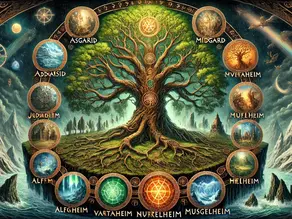 Yggdrasil Dünya Ağacı ve Dokuz Diyar: İskandinav Mitolojisinin Kozmik Haritası