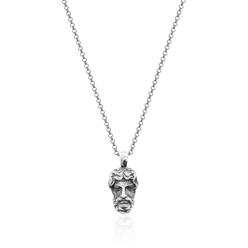 Marcus Aurelius Necklace – 925 Sterling Silver Stoic Philosopher Roman Emperor