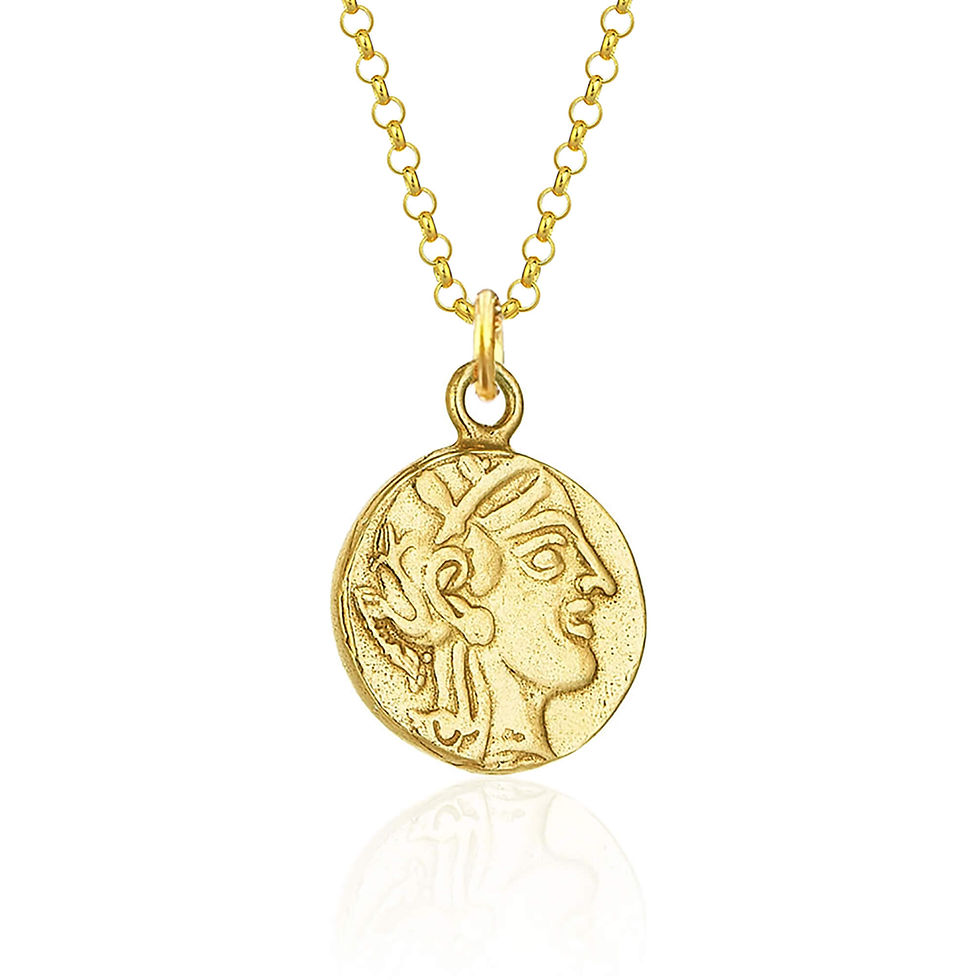 Athena and Owl Necklace | Museum Quality Replica of an Ancient Greek Coin
