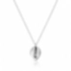 Cowrie Shell Silver Necklace – 925 Sterling Minimal Ocean Pendant