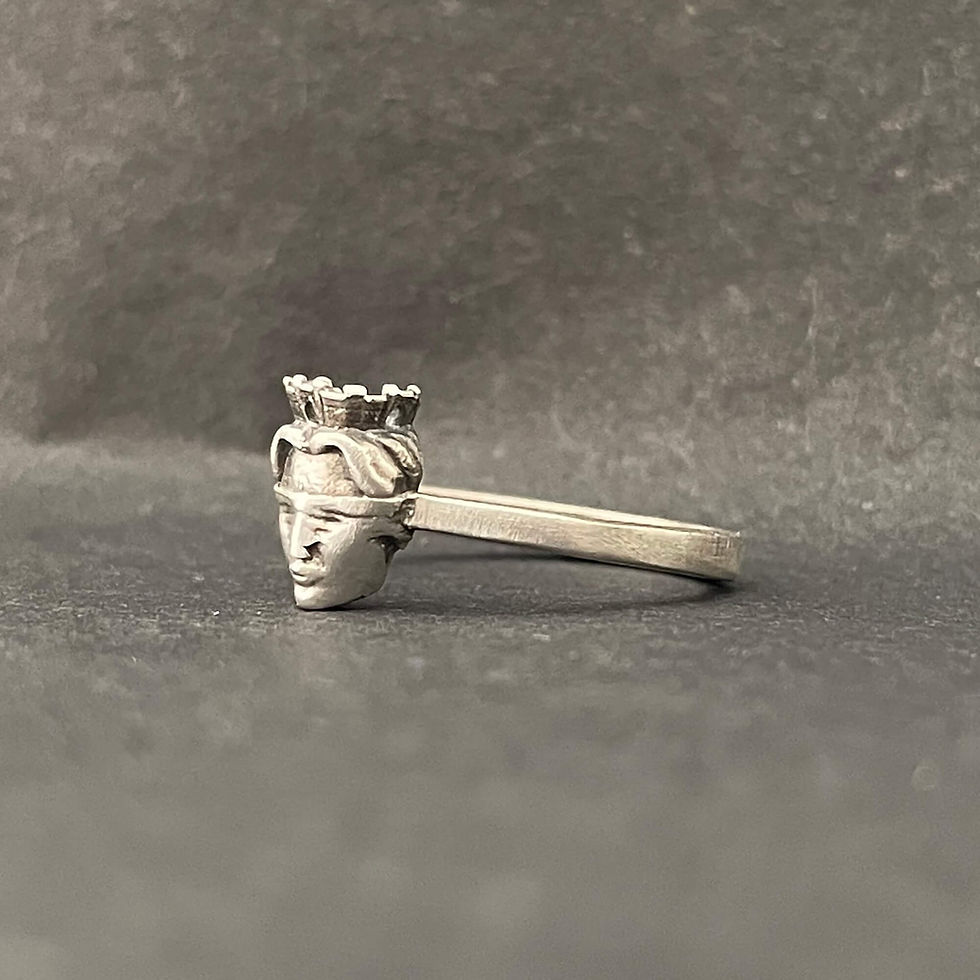 Thumbnail: fortuna-ring-oxidized-silver-ancient-roman-goddess-luck-fortune-full