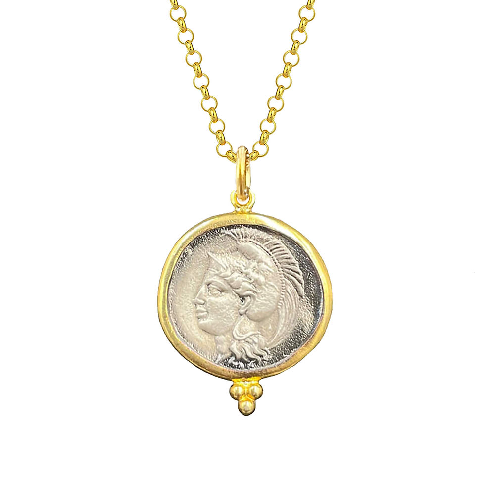 Ares God of War Coin Necklace, Museum Quality Replica of an Ancient Greek Coin