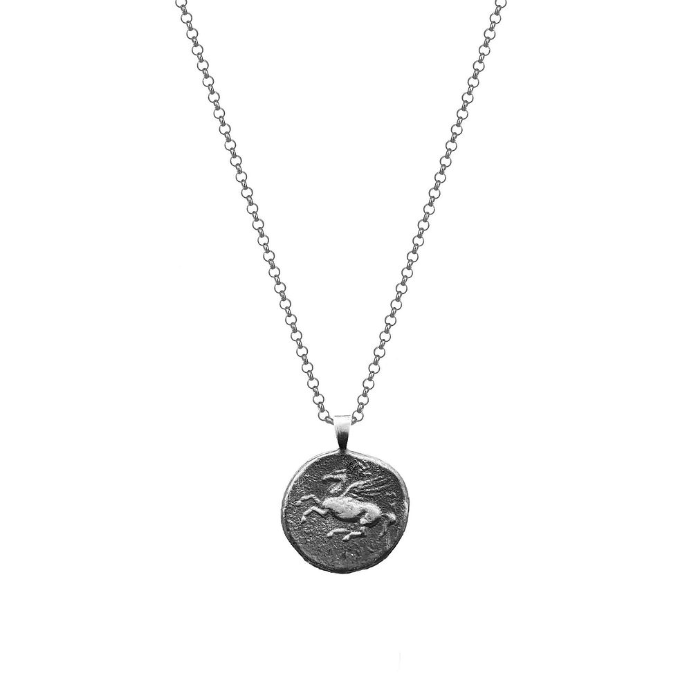 Thumbnail: Athena and Pegasus Ancient Greek Coin Necklace Museum Quality Replica