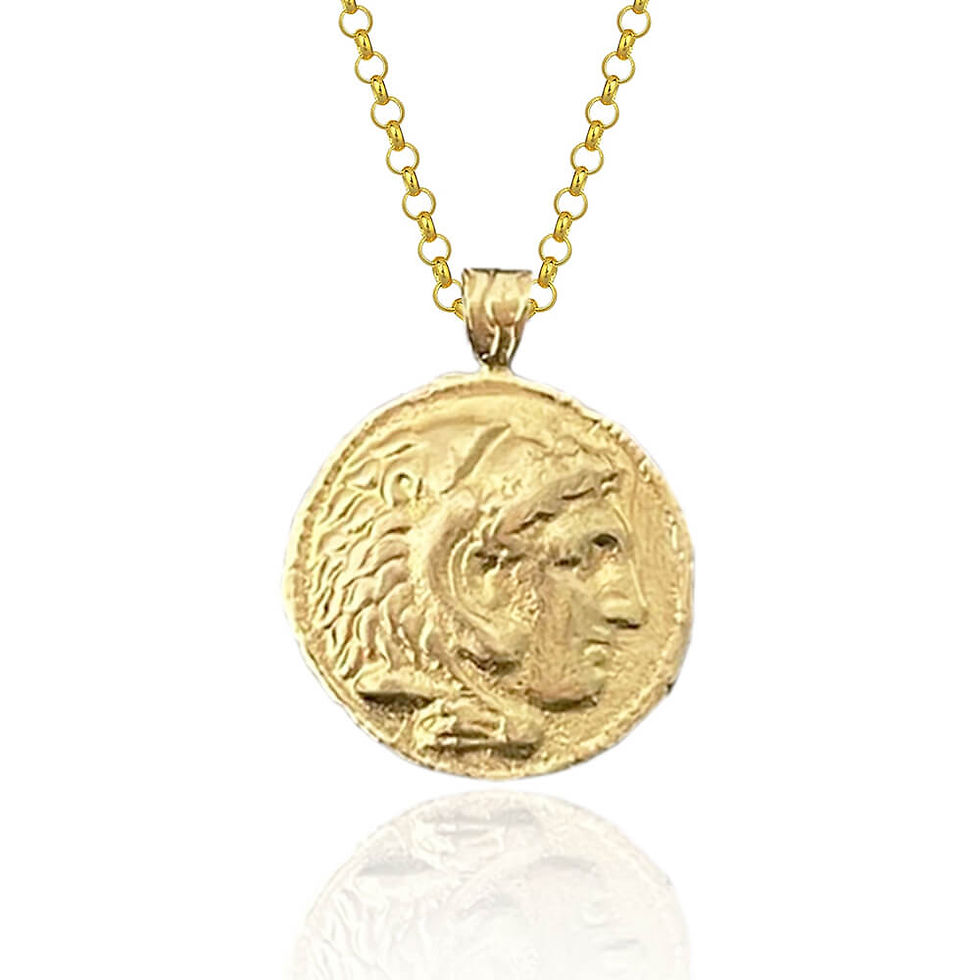 Thumbnail: Zeus and Alexander The Great Silver Coin Necklace | Museum Quality Replica of an Ancient Greek Coin