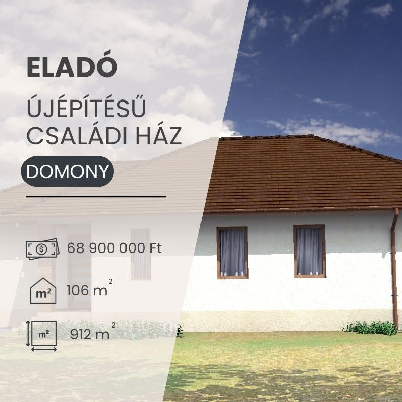 Újépítésű családi ház