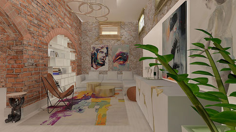 Loft otthon - 3D látványterv