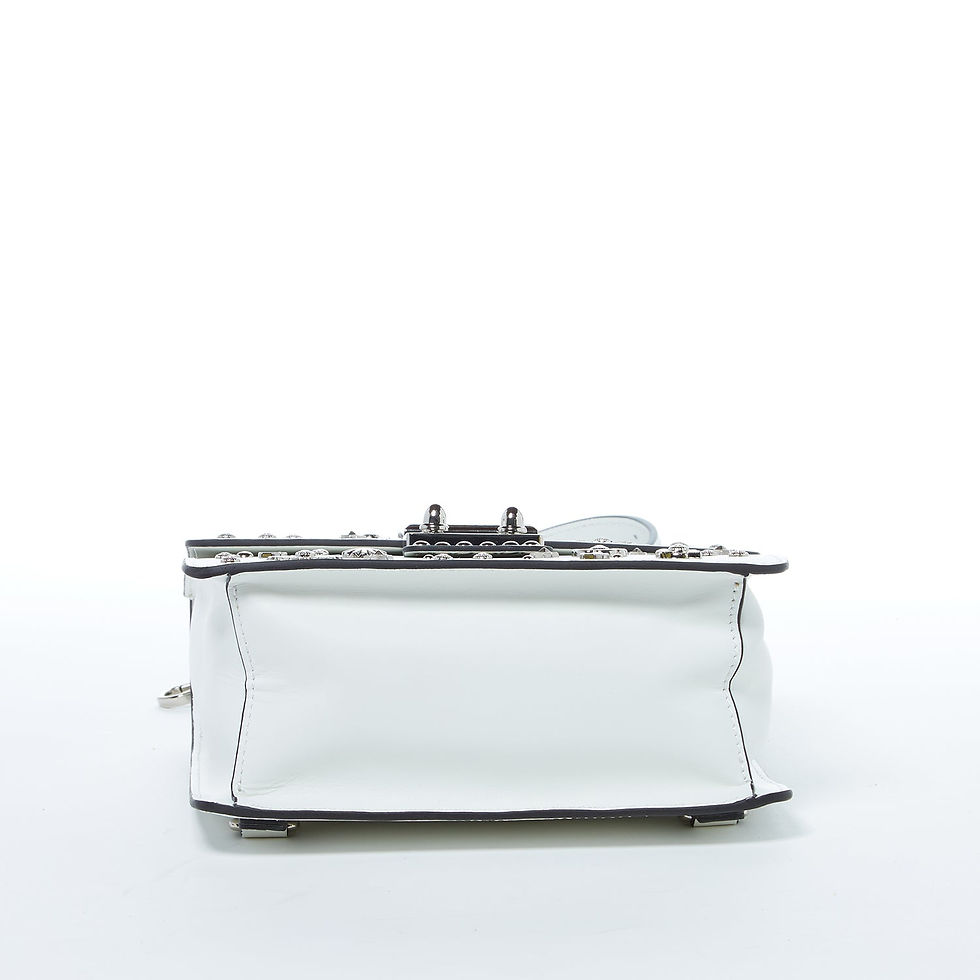 Thumbnail: The Hollywood Backpack Leather Purse White