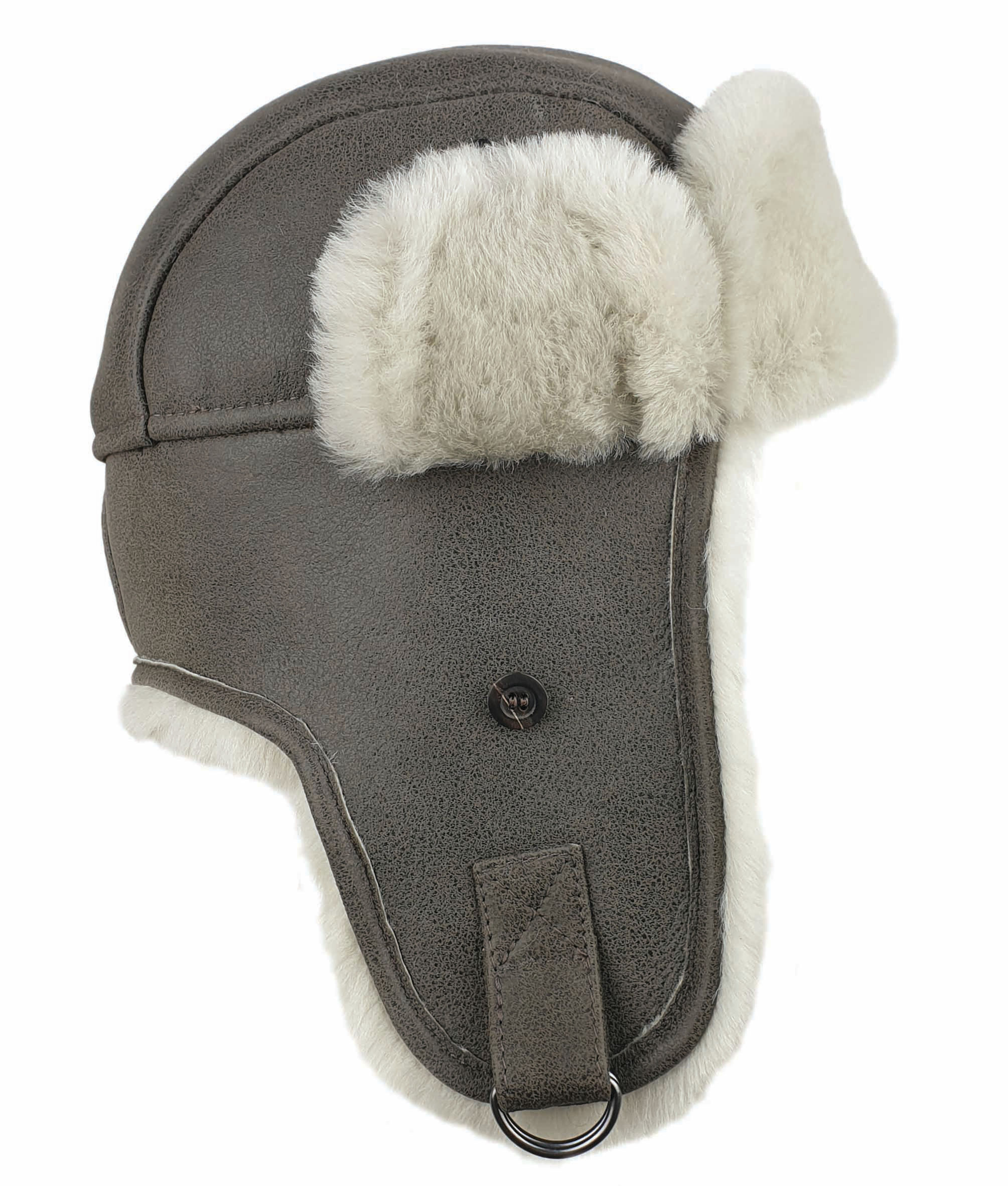 Caciula aviator din piele vintage