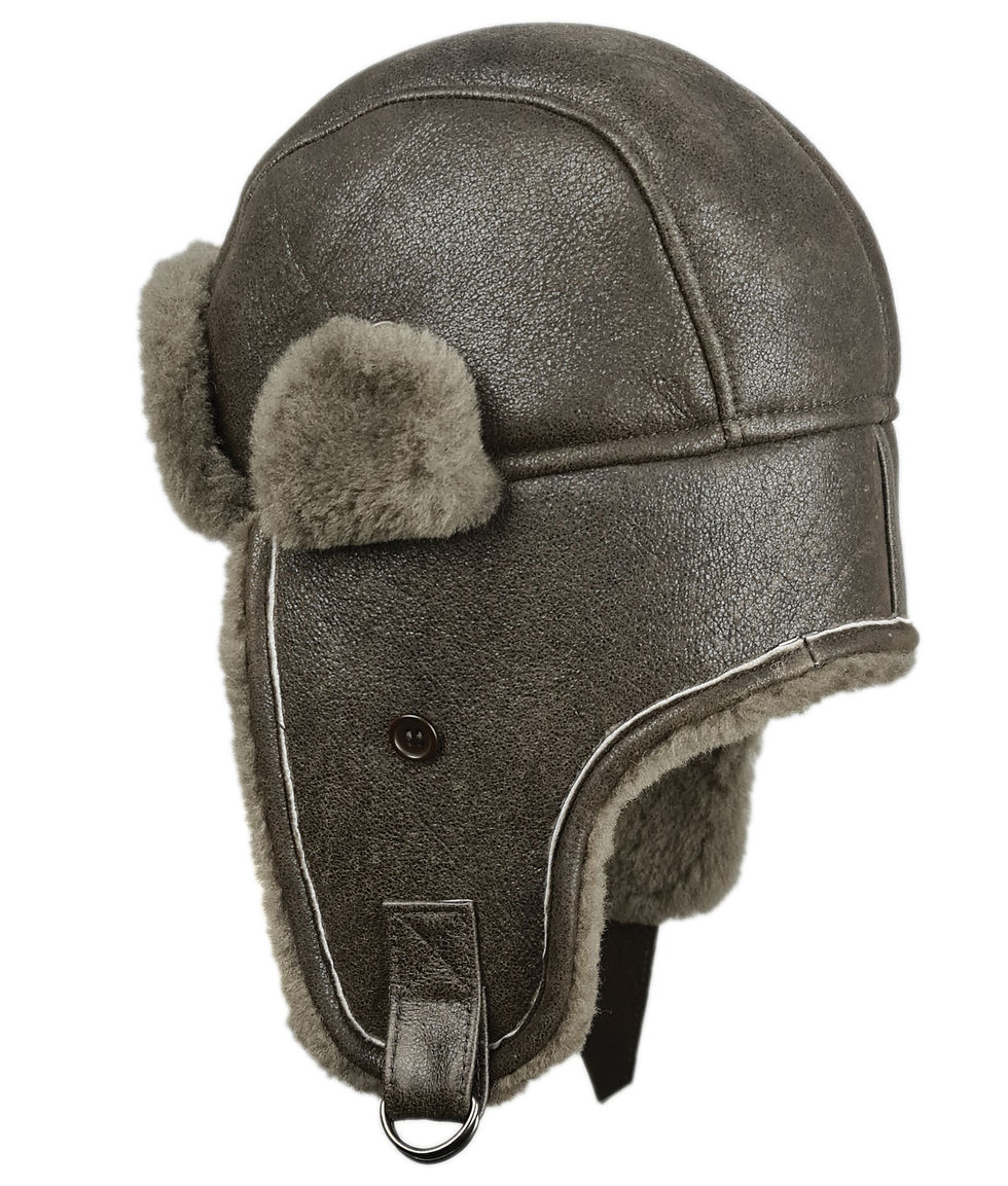 Miniatură: Caciula aviator din blana naturala