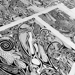 Hand_drawn_prints_millie_Bridget_Henry