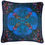 Thumbnail: Product shot of a decorative & colourful silk cushion with a bird of paradise tile repeat pattern on it
