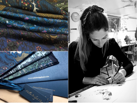 Millie Bridget Henry Pocket Squares by Grey Fox 