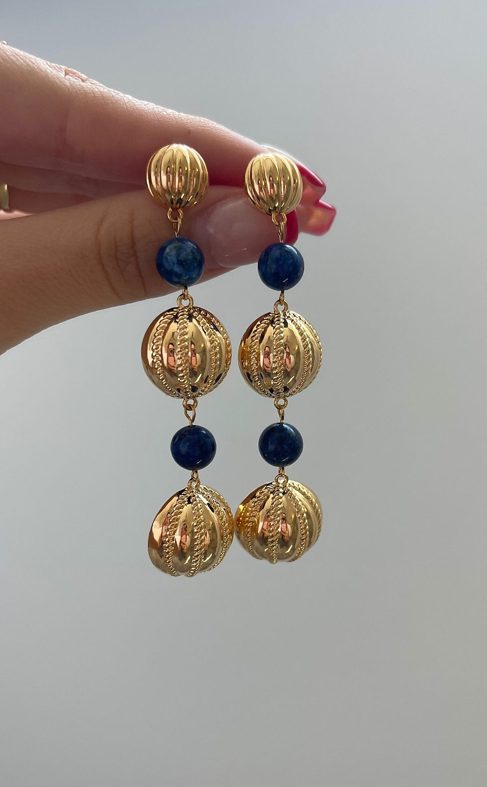 Miniatura: Indigo Earrings