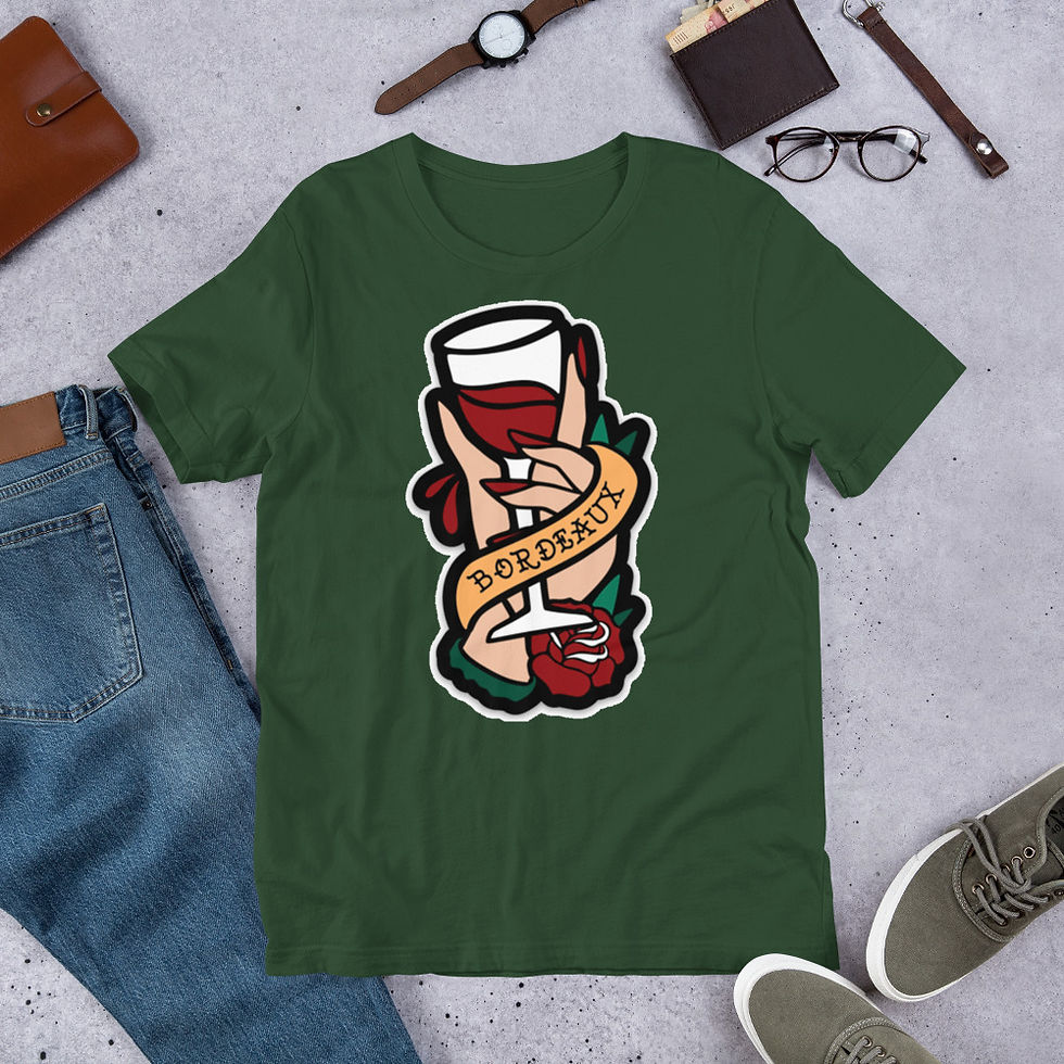 Thumbnail: Bordeaux Short-Sleeve Unisex T-Shirt 