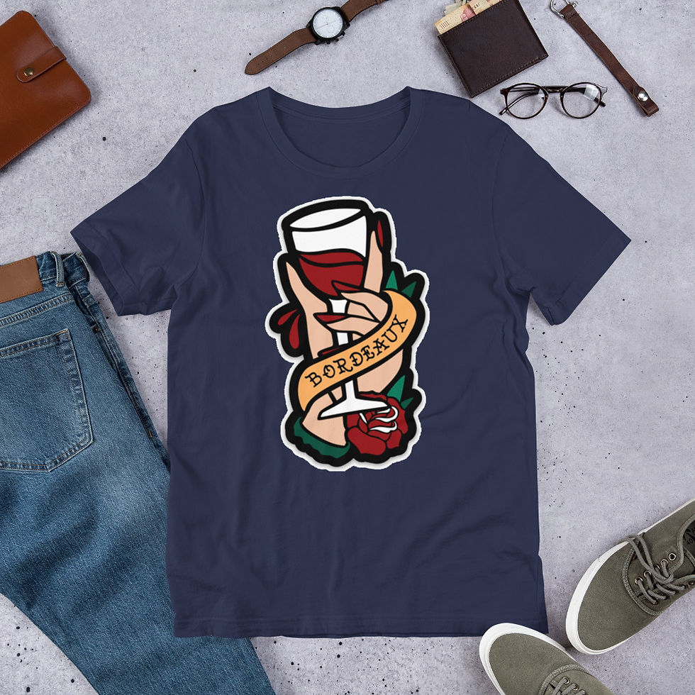 Thumbnail: Bordeaux Short-Sleeve Unisex T-Shirt 
