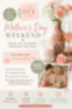 Mother’s Day Weekend Experience at The DIY Room 🌸 Vase Pour Paint + Candle Making Class