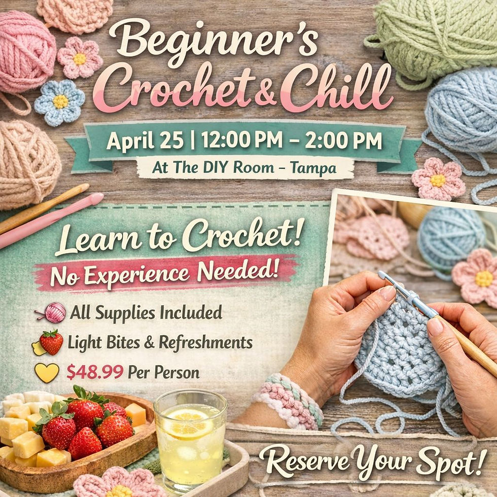 🧶 Beginner’s Crochet & Chill