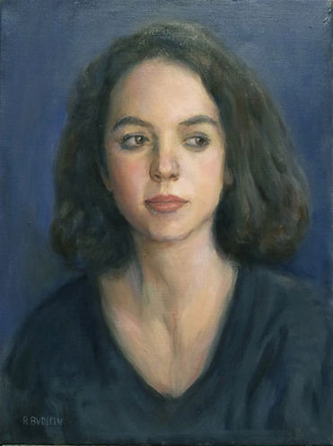 Oil portrait of a teen